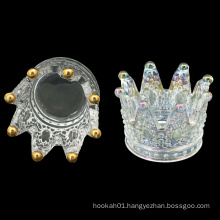 Wholesale Home Glass Crown Shaped Ashtrays Creative Living Room Simple Ashtray